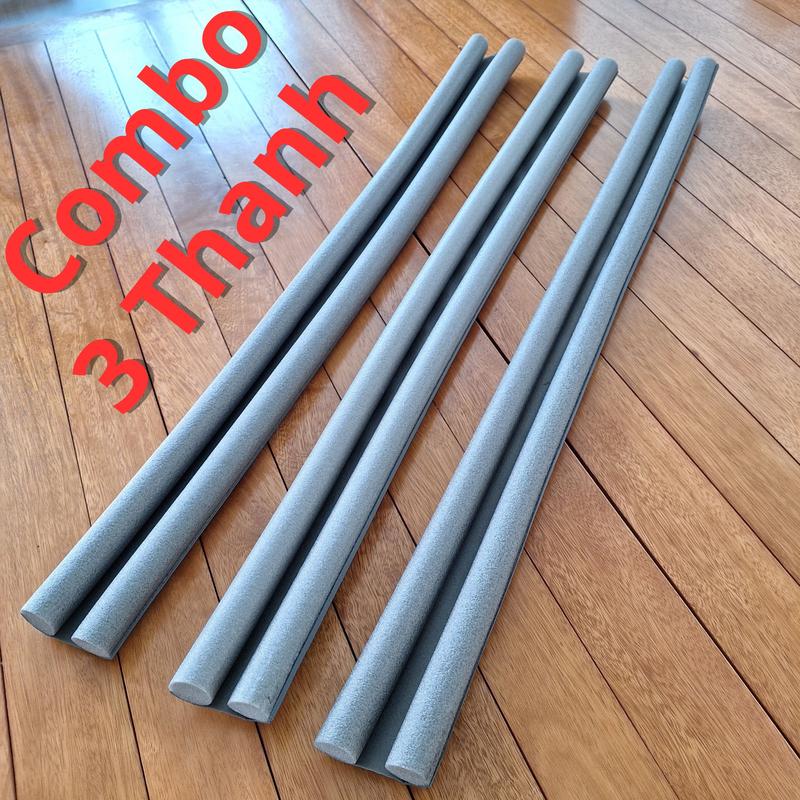 ( COMBO 3 THANH ) Thanh Nẹp Xốp Chặn Khe Cửa Ngăn Gió, Cách Nhiệt, Cách Âm, Ngăn Côn Trùng, Bụi Bẩn Đa Năng Nhang
