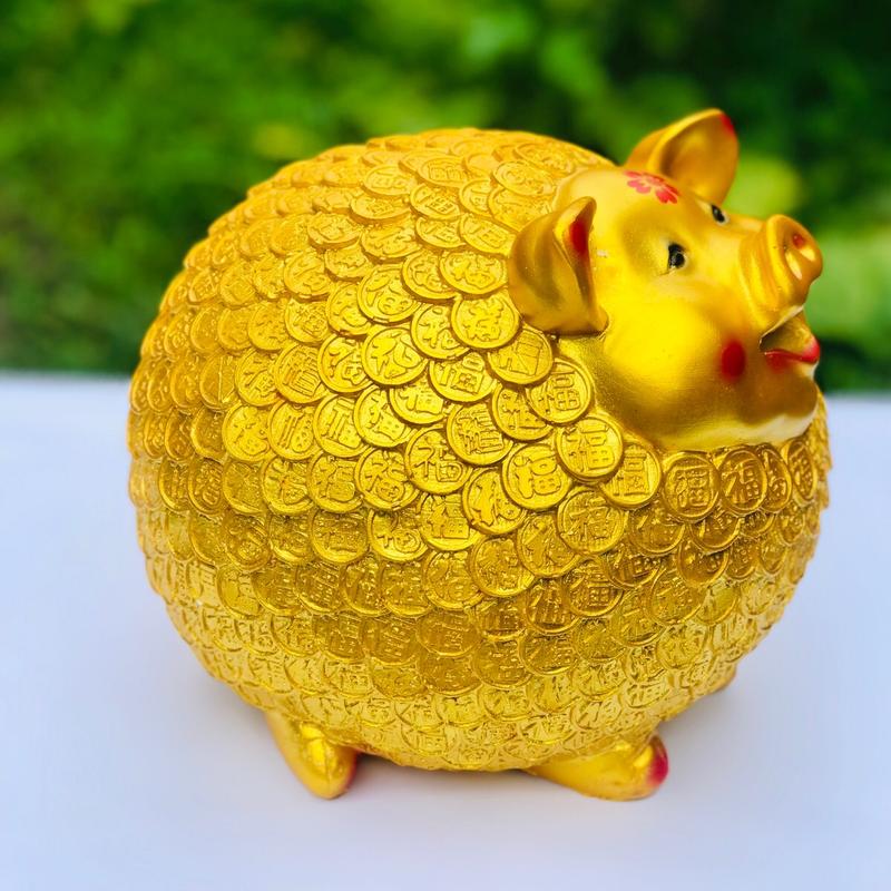 Heo đất Lợn đất NHÍM tiền vàng đồng xu size C23xD22xR20 cm | Ống Tiết kiệm Tiền | Kèm Ảnh thật | Ống Heo Đựng Tiền