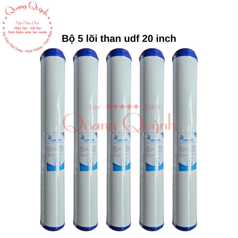 Product Introduction of Bộ 5 lõi lọc 20 inch than hoạt tính UDF 9