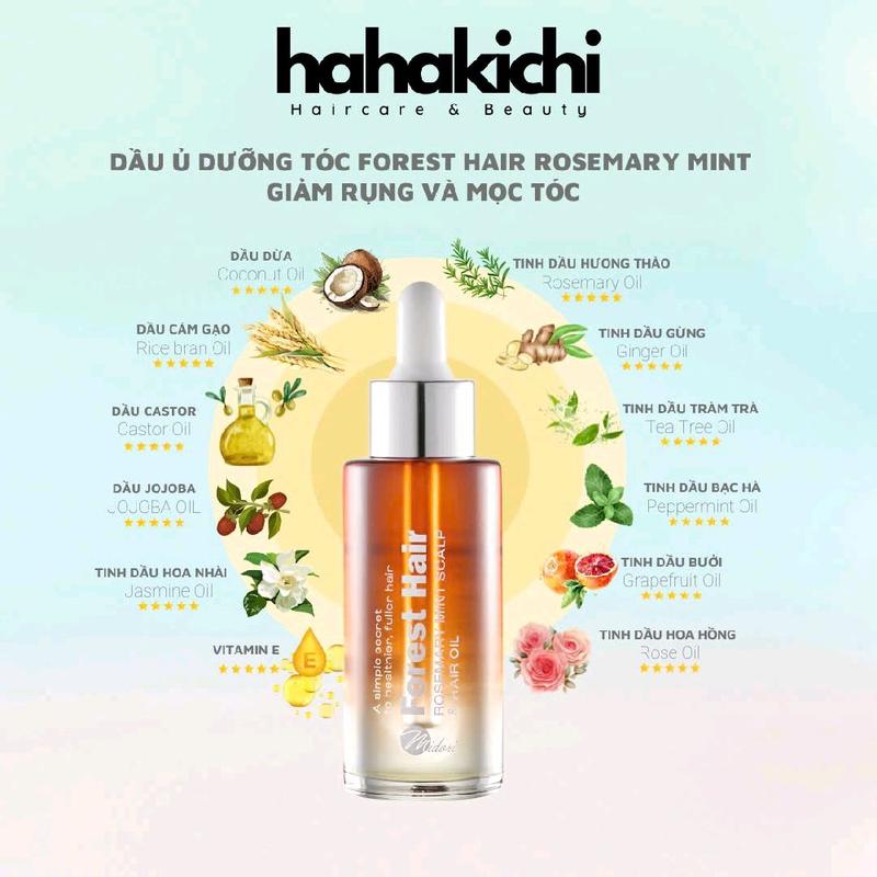 Dầu ủ dưỡng tóc FOREST HAIR Rosemary Mint Scalp and Hair Oil 
