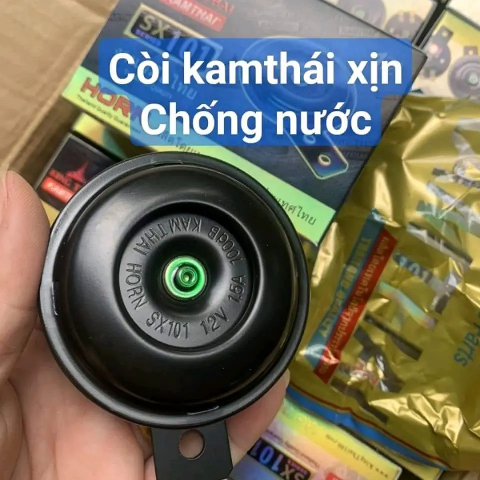 Còi KamThai gắn các dòng xe máy kêu to, chống nước Phụ Kiện Phụ Tùng