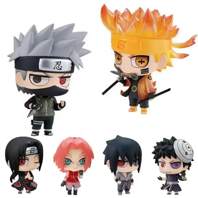 Bộ Đồ Chơi Mô Hình Naruto, Chủ Đề Anime Uzumaki Naruto Và Uchiha Sasuke, Mô Hình Hành Động, Làm Bằng PVC, Tượng Nhỏ Đồ Chơi Sưu Tập Toy 0