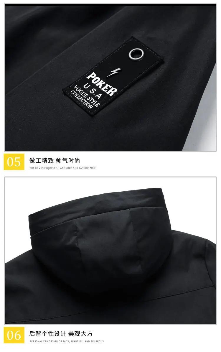 Product Introduction of Casual Men's Hooded Bomber Jacket Windbreaker Coat 2023 Autumn Outwear Menswear Tops Lingerie Longsleeve Pocket Operator 24