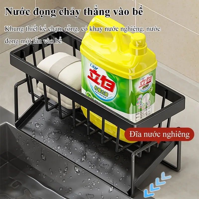 Kệ Để Bồn Rửa Bát Chất Liệu Thép Cacbon Phun Tĩnh Điện Kitchen 2