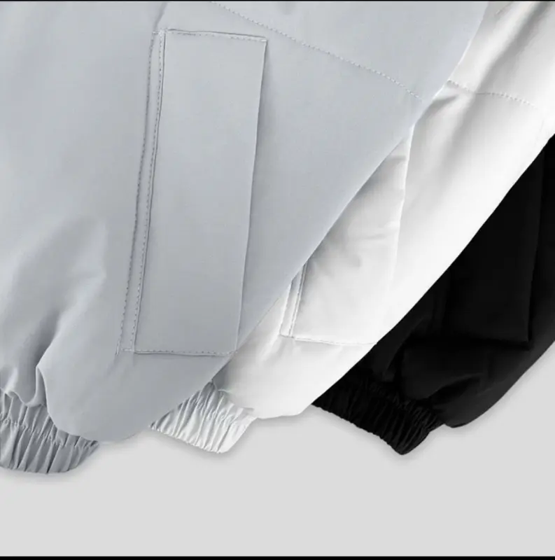 (XẢ KHO )-(GIẶT KHÔNG DỒN BÔNG) Áo Khoác Phao Unisex trần bông có túi hai bên Nam MMenswear 5