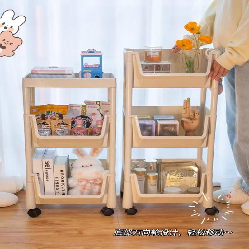 Kệ Sách Di Động, Tiện Lợi Cho Gia Đình, Nhiều Tầng, Có Bánh Xe, Thích Hợp Đựng Đồ Ăn Nhẹ, Giá Để Đồ, [Khuyến Mãi Mới] 8