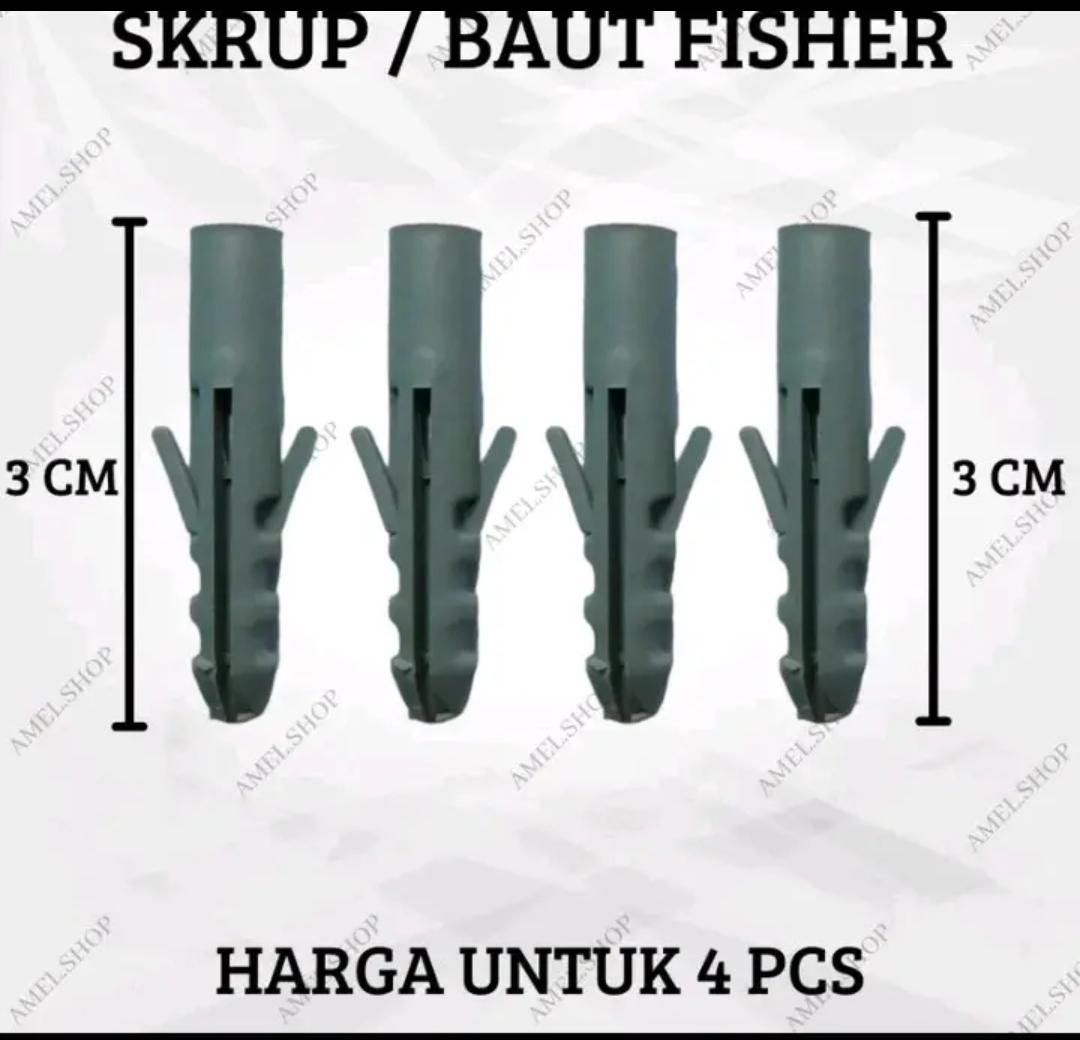 Baut mur pliser buat pasang gorden Dipasang di Dinding