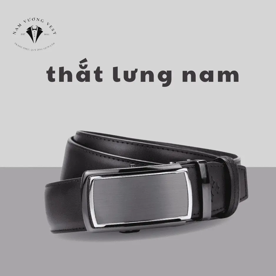 Thắt Lưng Nam Khóa Tự Động Da Bò Thật Cao Cấp Đẹp Sang Trọng Thời Trang Đi Làm Đi Học Titan Cao Su