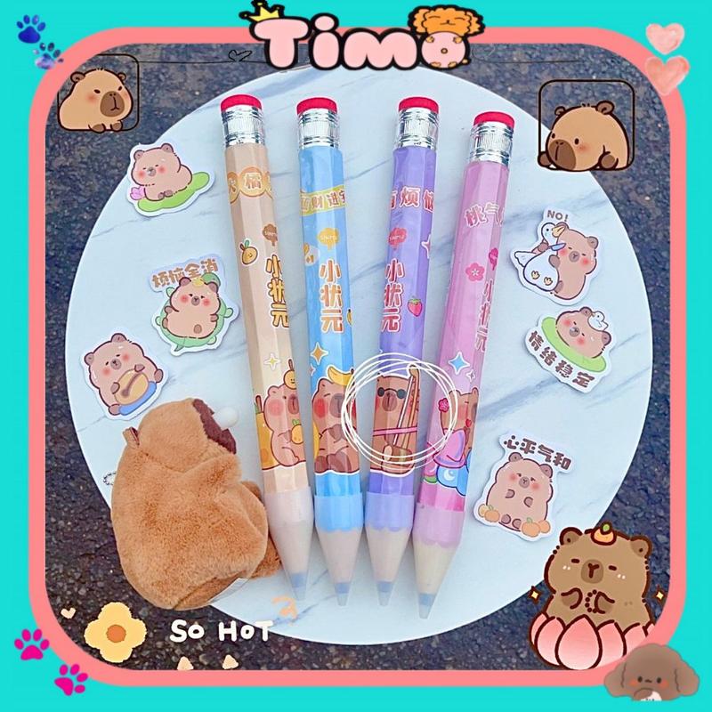  Bút Chì Khổng Lồ Capybara Kuromi Cinnamoroll Độc Lạ Đồ Dùng Học Tập Cute Timo VPB26 