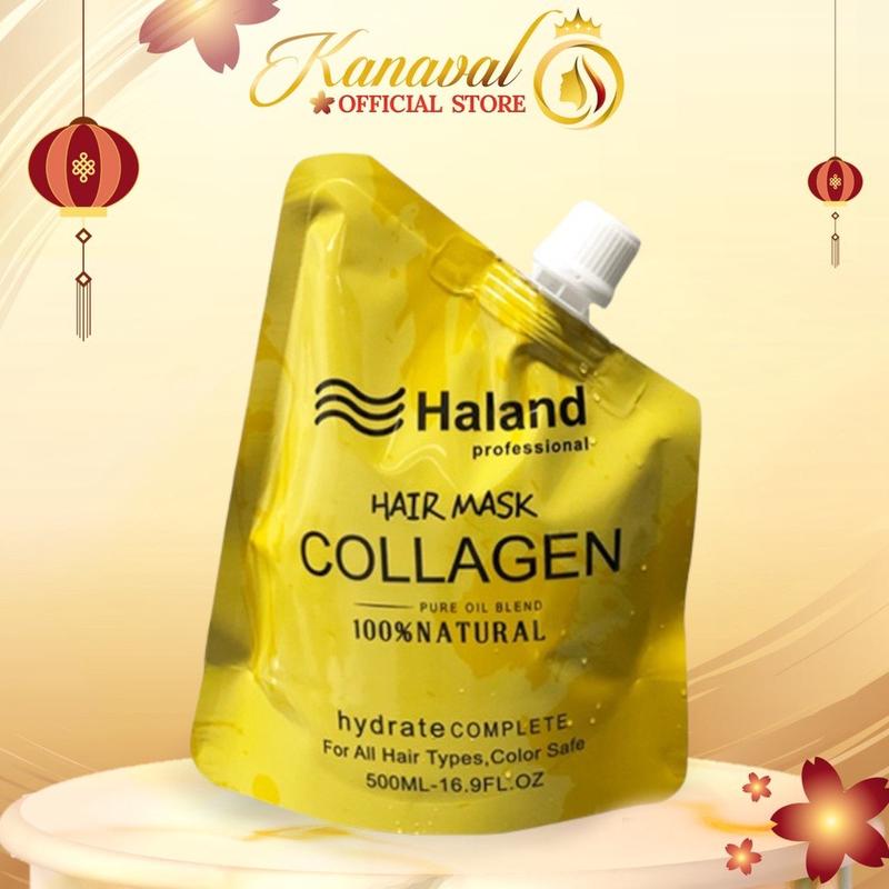 Kem Ủ Tóc collagen Haland  phục hồi mềm mượt 500ml Gội Đầu Nữ Women