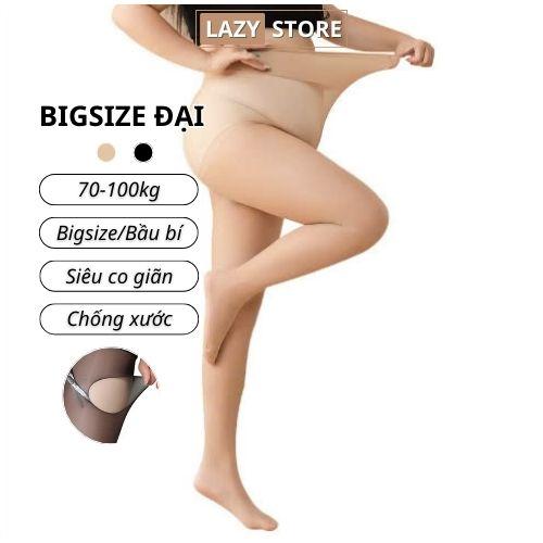 QUẦN TẤT BIGSIZE NỮ CỠ ĐẠI (70-100KG) loại mỏng 15D ĐÙI HÔNG MỞ RỘNG CO GIÃN RÁCH TRÒN LAZY STORE T8