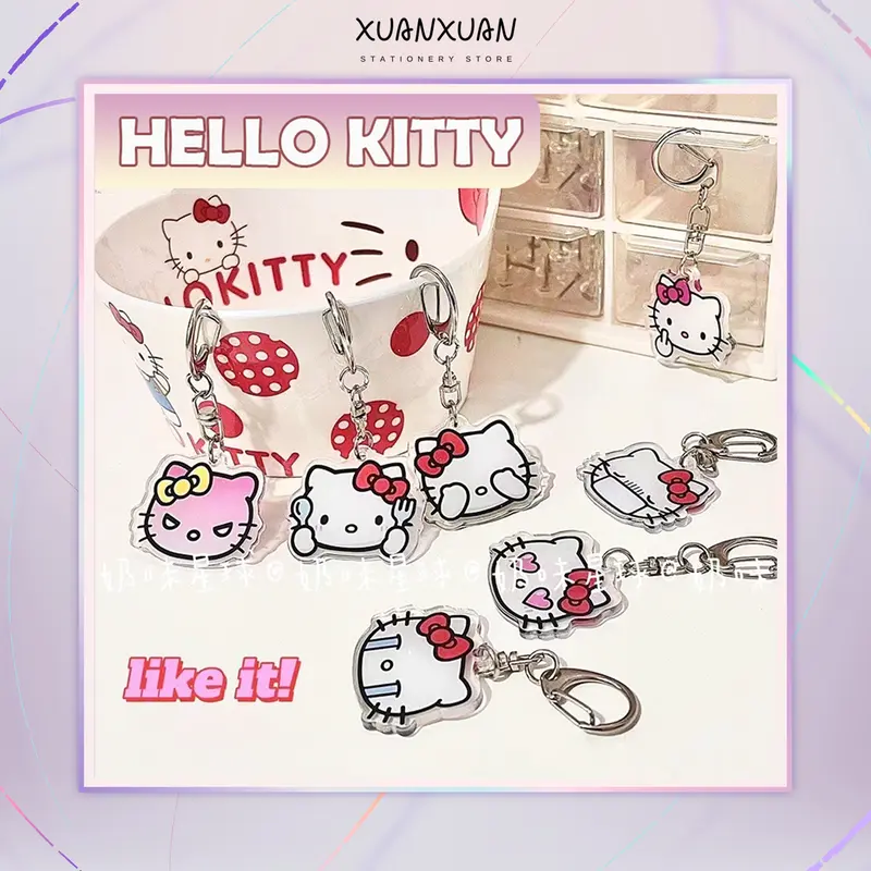 Móc khóa Hellokitty đáng yêu dễ thương,khóa đáng yêu,Khóa túi đi học,Khóa chìa khóa Women Nữ 0