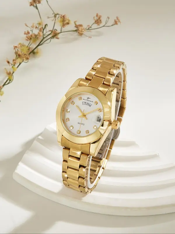Mother'sday Gifts, Accurately Display The Day and Day Of The Week, A Stylish Gift with A Box, Modern A Watch for A Lady 0