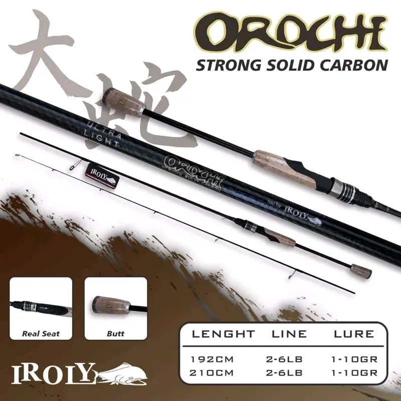 joran IROLY OROCHI  GEN 2  NEW spinning / baitcasting solid carbon