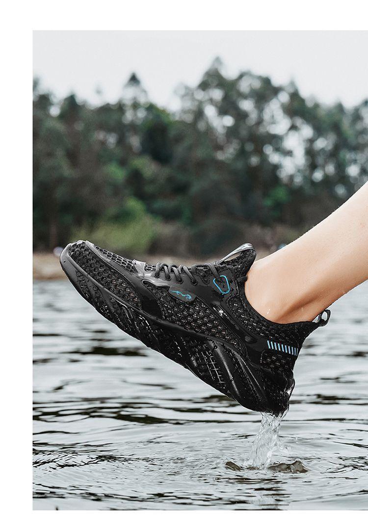 Product Introduction of ทนทาน สวยงาม[Light Luxury] Summer New Mesh Surface Hollowed Versatile Quick-Drying Wading Shoes Outdoor Breathable Sneaker 14