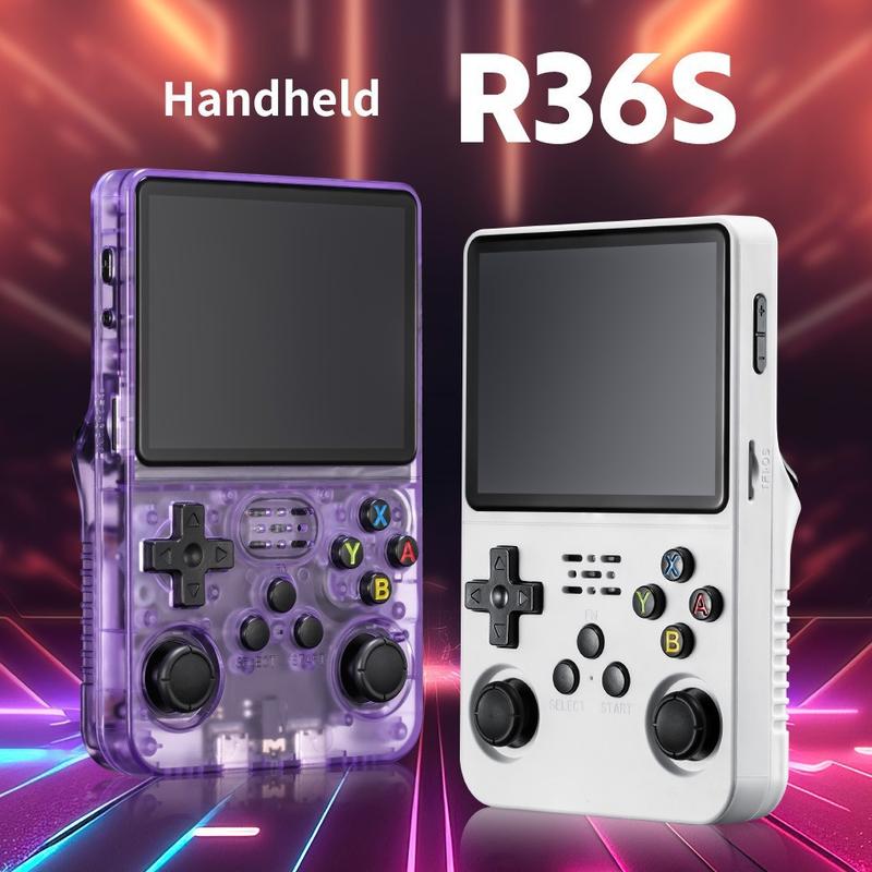 Máy Chơi Game cầm tay, R36S, Hệ thống mã nguồn mở thẻ đơn, Màn hình HD, Thích hợp cho trò chơi PSP và GBA, Cấp độ nhập cảnh, Thiết kế Cross-Border, Mẫu mới 0