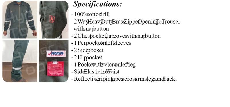 Product Introduction of Fire Retardant Coverall (FRC) Safety Workwear with Sirim Dosh (Size: S - 5XL) 3