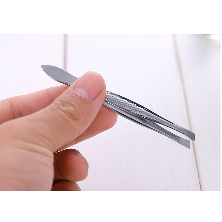  10 Cây Nhíp Nhổ Tóc Râu và Lông Mi Lông Vùng Dưới Cánh Tay Bằng Thép Không Rỉ Chất Lượng Cao 