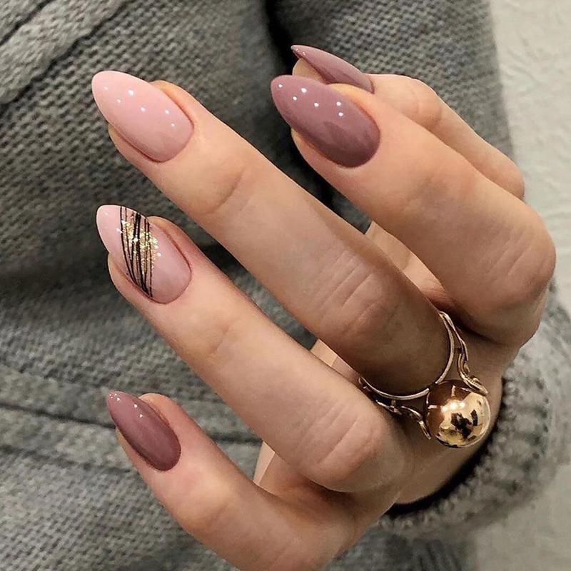 Cute Pink Sweet Princess Removable Handmade Wear Nail Art Y2K Vitality Girl Short Fake Nails Blush Bow Patch Nail 2