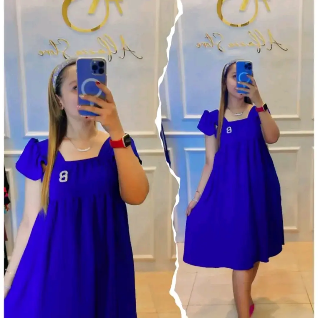 SUMMER DRESS CRINGKEL AIRFLOW PREMIUM Polos Crinkle Daster Melar Nyaman Baju Casual Wanita Busui Panjang Tebal daster mini pendek busui