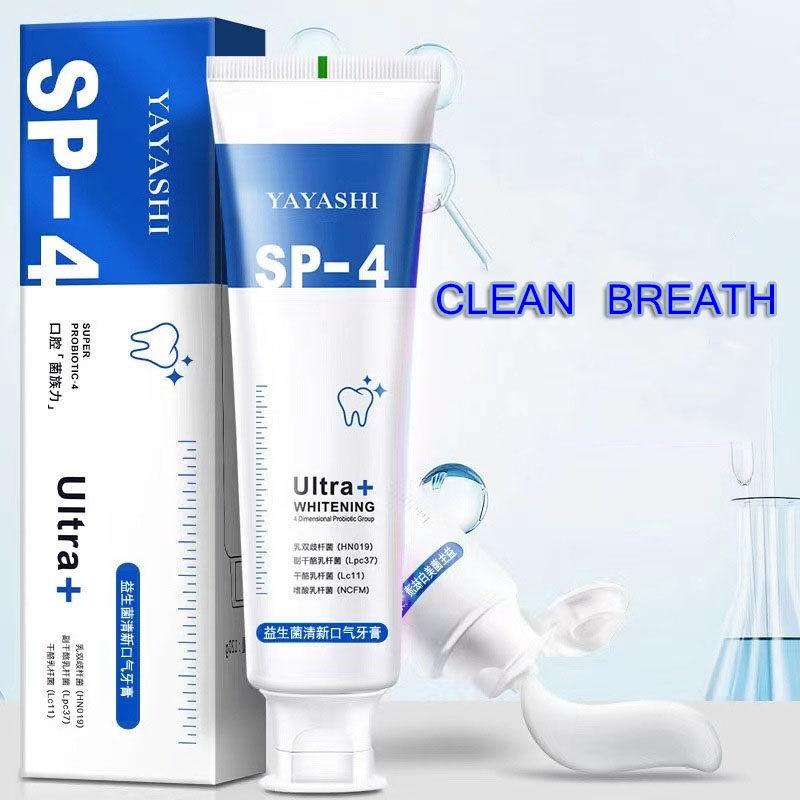 Pasta gigi pemutih gigi SP-4 pasta gigi pasta gigi probiotik pemutih gigi pemutih gigi dan penghilang karang gigi niacinamide nenghilangkan noda dari karang gigi kuning pasta gigi pemutih menyegarkan nafas perawatan mulut