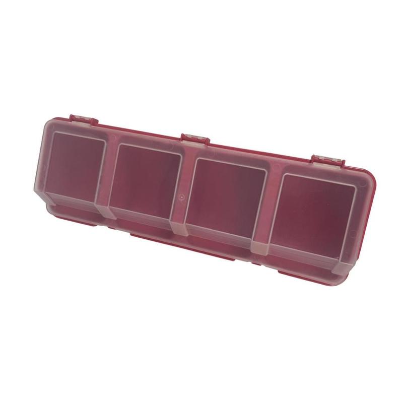 Hardware Organizer Box Small Parts Organizer with Lid 4 Compartments Tool Box for Screws Nuts Nails Accessories Garage Tools 6
