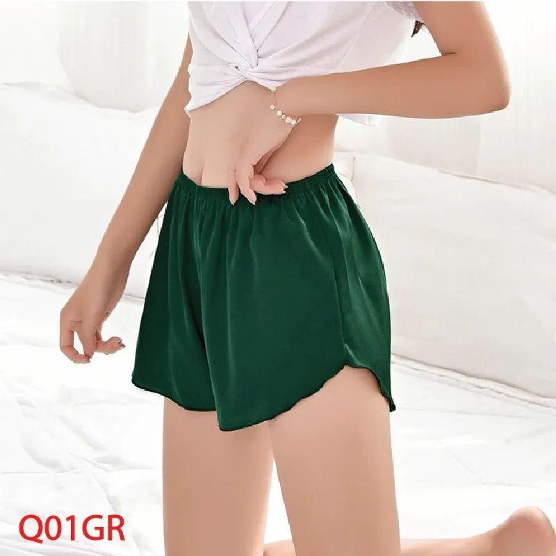 QUẦN ĐÙI LỤA NGỦ MẶC Ở NHÀ CHO NỮ, QUẦN ĐÙI MẶC TRONG VÁY CHẤT LỤA SATIN CAO CẤP MỀM MỊN Áo Tay Dài 5