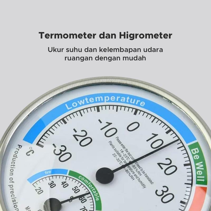 Taffware Analog Thermometer Hygrometer Temperature Humidity - TH101B Baterai Digital Jarum Pc Suhu Termometer 2
