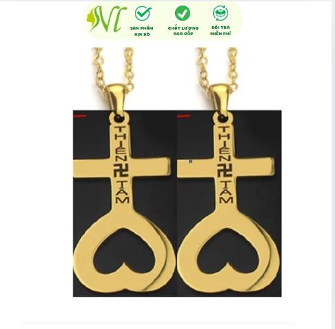 Dây chuyền Thiên Tâm Đạo đẹp không đen không dị ứng xài nước  tốt - Shop Phong Thuỷ Tài Lộc dây chuyền  mặt  dây dấu thiên tâm Trang Sức 0