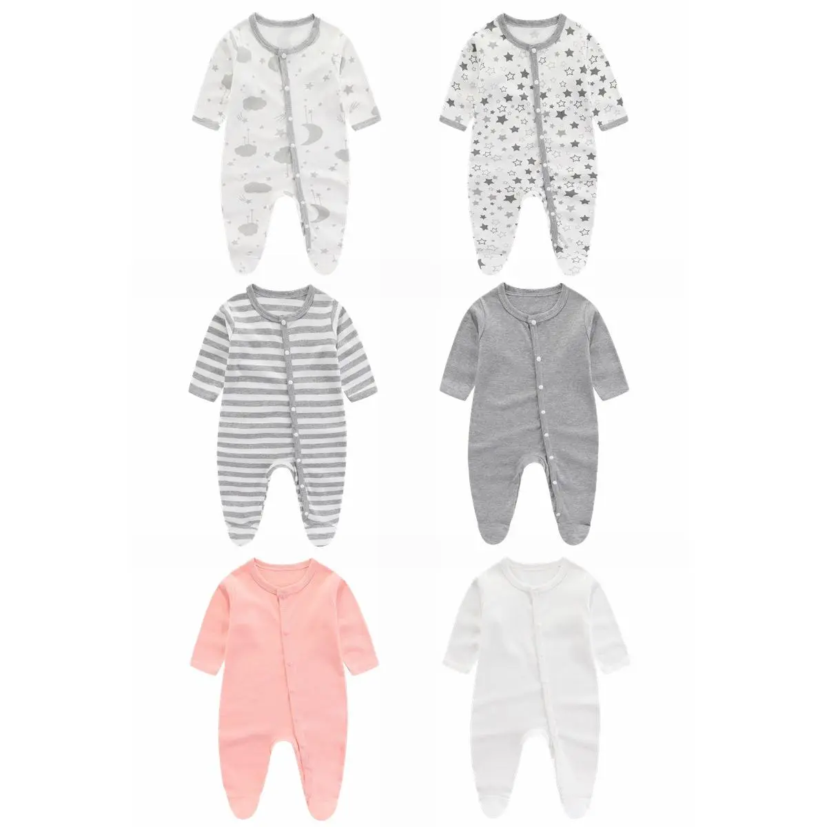 Baby Jumpsuit Pure Cotton Newborn Clothes Spring, Autumn and Summer Toddler Rompers Newborn Baby Romper Class a Gown