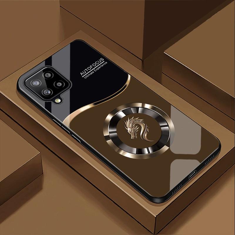 Ốp Lưng cho SAMSUNG GALAXY M33, M53 Mặt kính cường lực, cao cấp Họa tiết FOCUS RỒNG