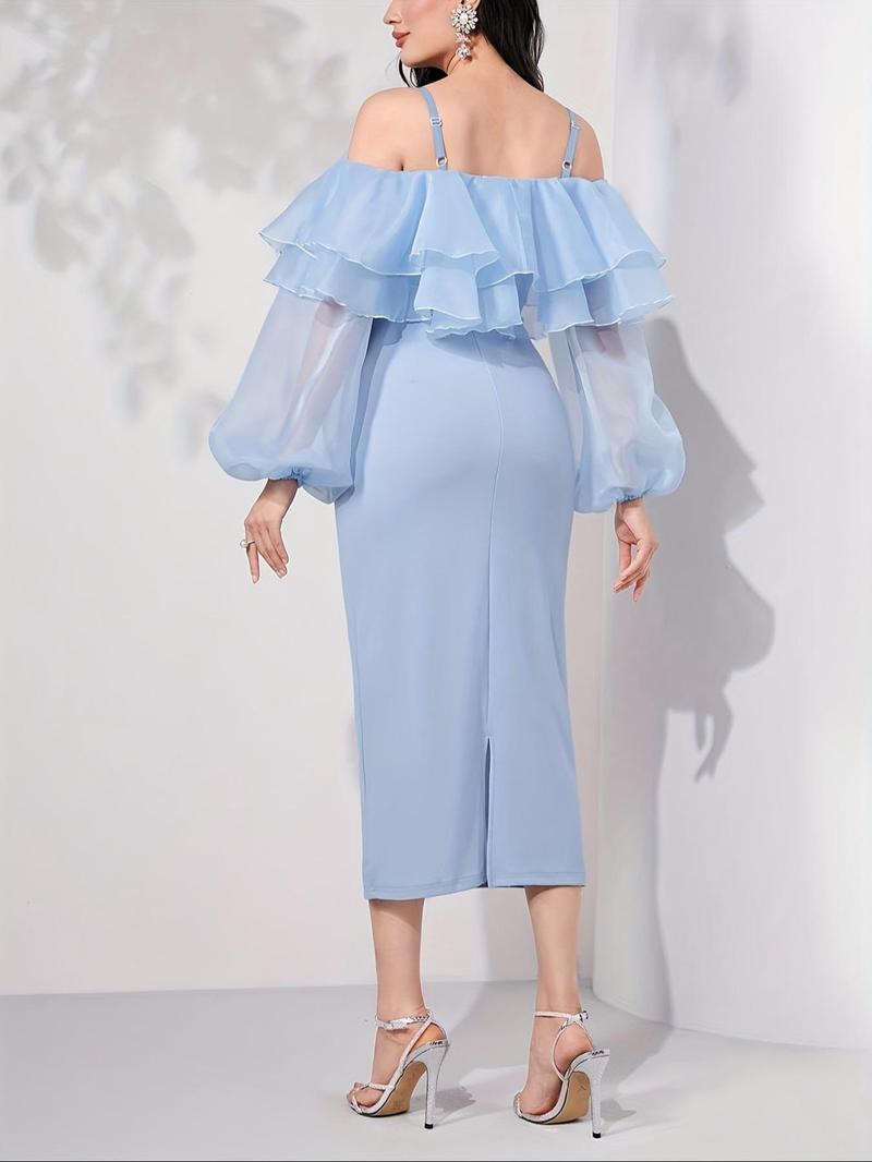 Product Introduction of Women's Plain Dress, Elegant Dress for Party Holiday Wedding, Ladies Clothes for Summer 2