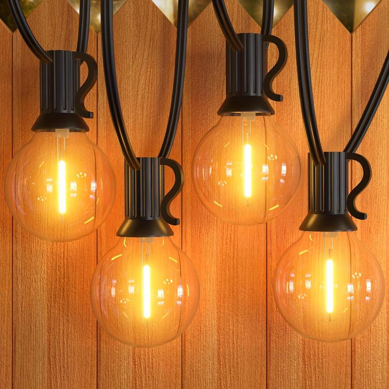 G40 LED String Light, 50ft/15m Outdoor LED String Light, 1 Count Garden String Light for Garden, Yard, Wedding, Backyard, Terrace, Party, Patio 6
