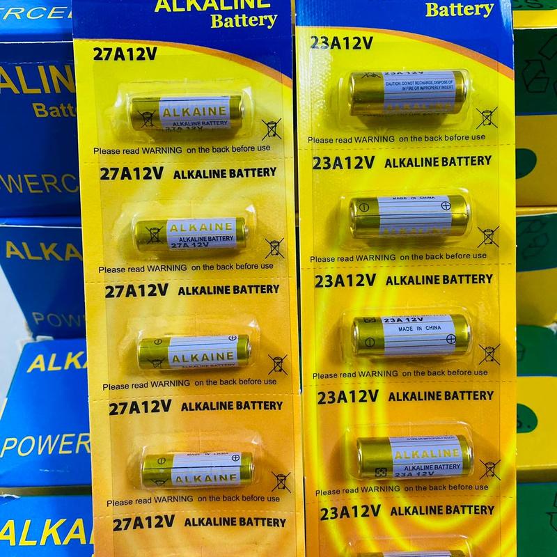 Vỉ 5 viên Pin 23A 27A 12V cho Chìa khóa điện, điều khiển cửa cuốn, chuông cửa, báo động