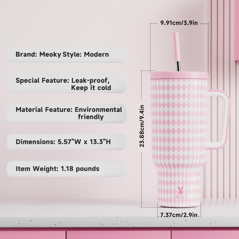 Product Introduction of 40oz Straw Handle Vacuum Flask, 1/2 Counts Leak-proof Tumbler Cup with Lid, Stainless Steel Insulated Cup for Home, Office and Outdoor 6