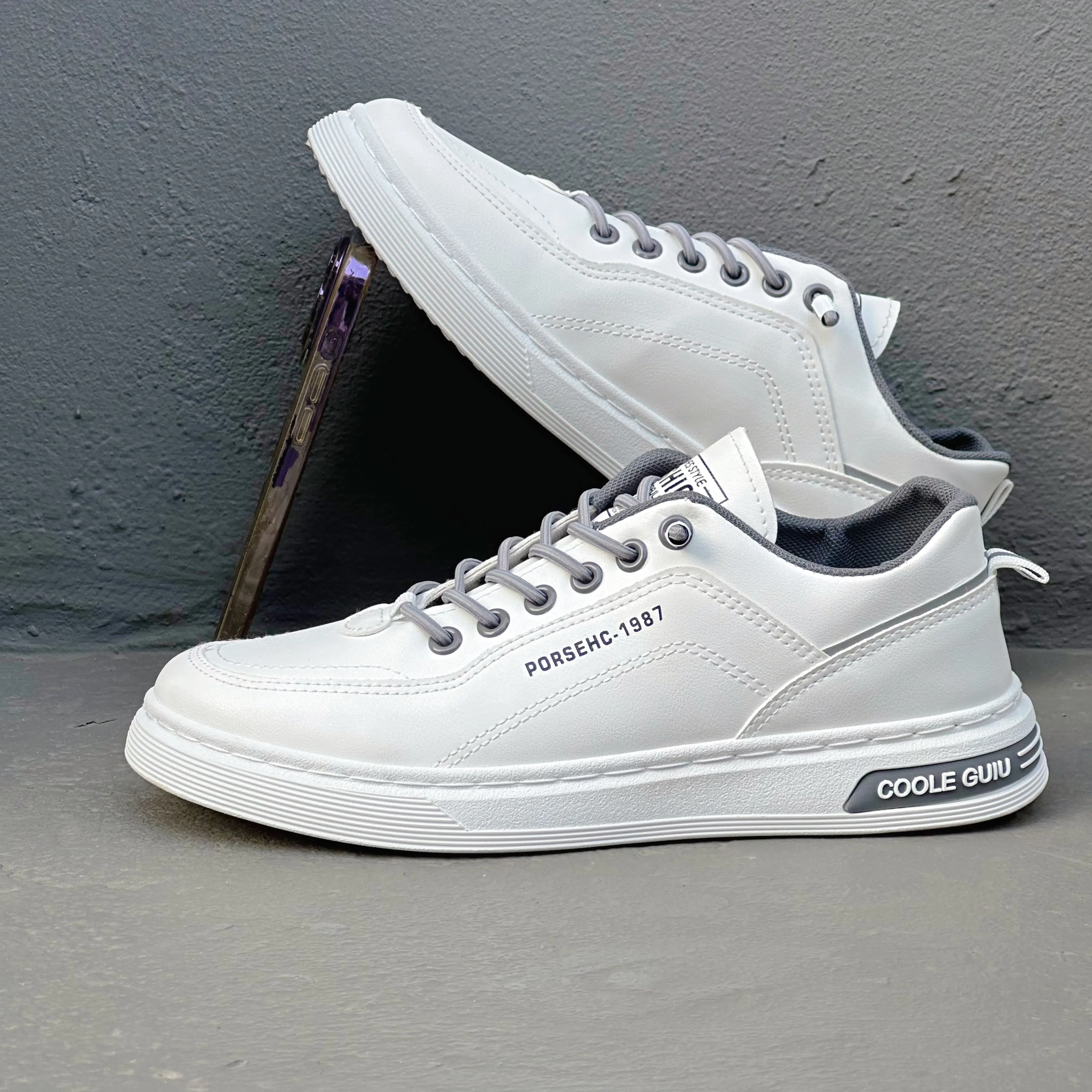 Giày Sneaker nam Giayhaian g_1987 Kiểu dáng trẻ trung, thanh lịch, sang trọng Đế Bằng Shoes