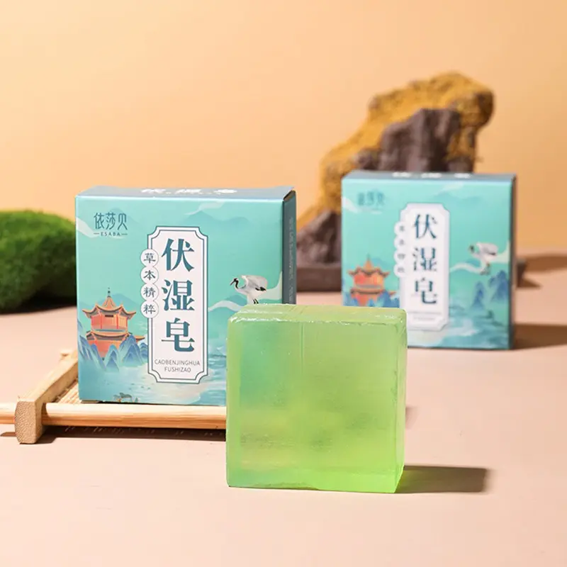 Xà Phòng Tinh Dầu Xà Phòng Lá Moxa, Cần Thiết Để Rửa Mặt Và Tắm, Chống Mạt Và Dưỡng Ẩm, Xà Phòng Ướt Yisha Bei, Ngải Cứu Argy, Thủ Công, Thích Hợp Cho Tay Và Cơ Thể