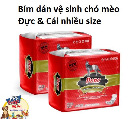 Tã quần Dono cho chó mèo Tã dán Dono Tã chó đực Tã chó cái siêu mềm thấm hút tốt tiện lợi