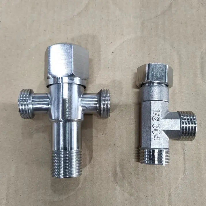 Van, tê cầu  Inox SUS 304 Chia Nước cho Vòi Xịt và Bồn Cầu