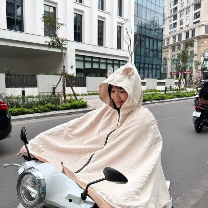 Áo Choàng Chống Nắng Nhung Tăm - Siu Dầy Tutranshop 3