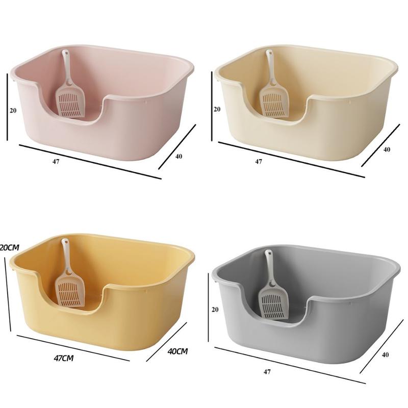 [Kèm xẻng] Khay cát mèo, thùng cát mèo có thành cao size lớn bigsize chuồng  vệ