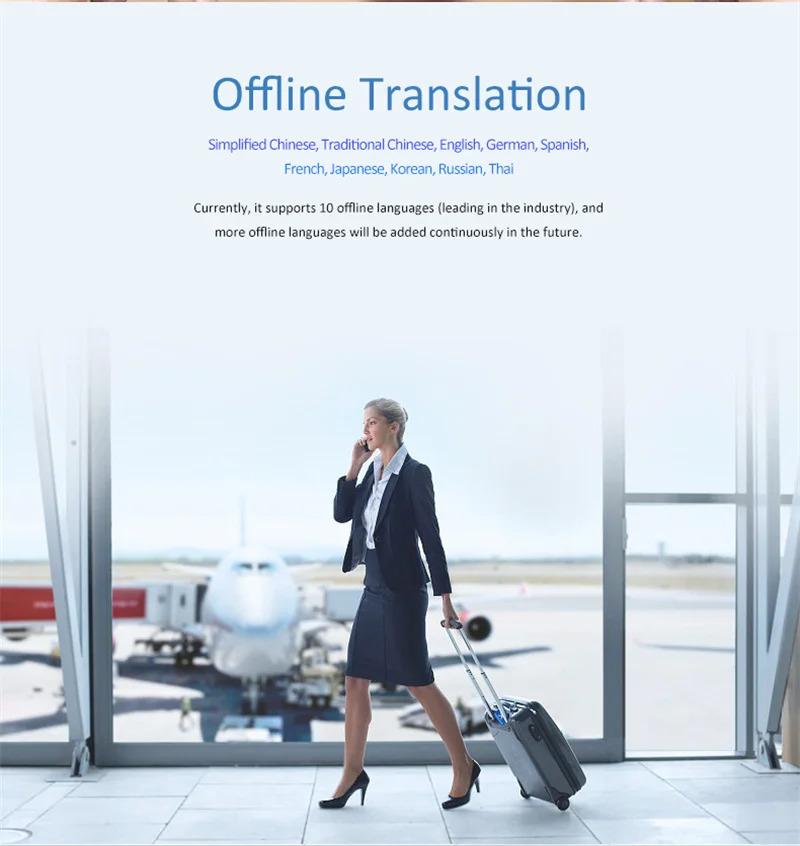 Product Introduction of Portable Intelligent Voice Translator, Interactive Real-Speech, Offline Translation Machine, Business Travel, T11, 134 Languages 29
