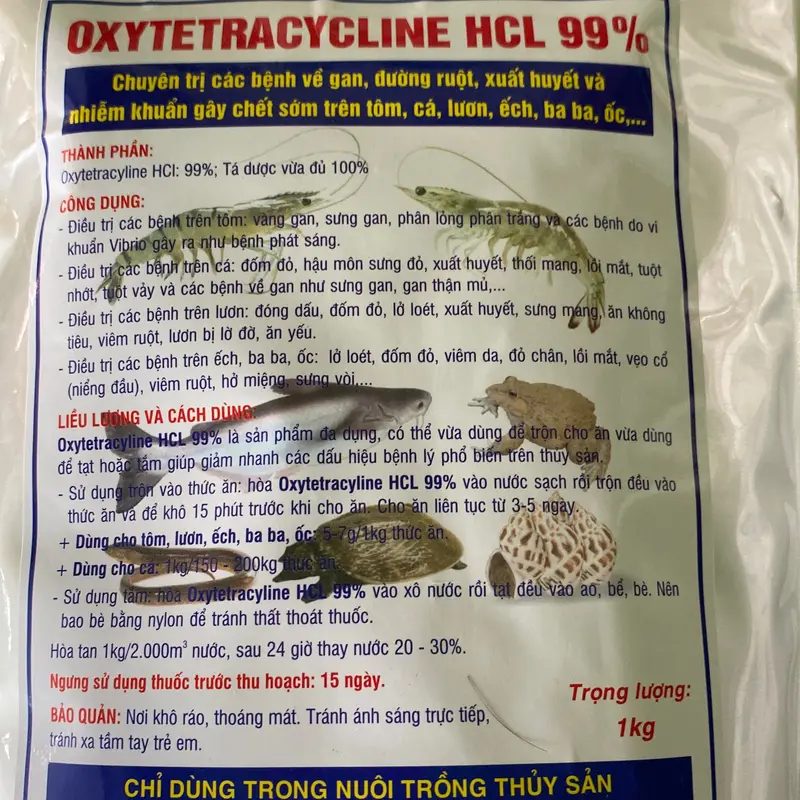 ÕYTETRACYCLINE HCL 99% chuyên trị bệnh gan 3