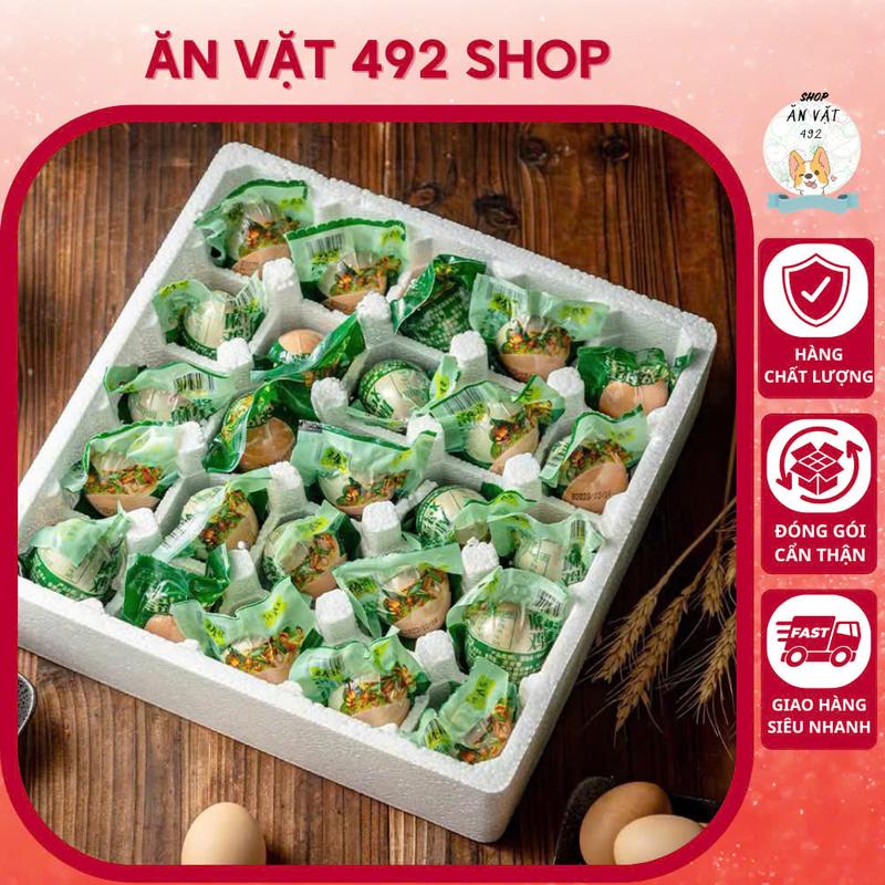 Trứng Vịt Biển Muối Tươm Dầu, tan chảy, Trứng vịt biển muối thơm ngon - Ăn Vặt 492 Shop