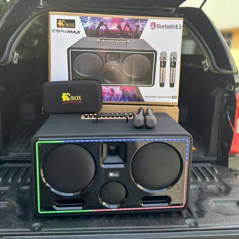 Loa Karaoke Nghe nhạc Kcbox 279 Pro/ 279 PROMAX Bản Mới- 2 loa Củ Loa bass , 1 loa Mid, 1 loa Treb  phù hợp sử dụng trong nhà, ngoài trời, mang đi dã ngoại, du lịch.. loa basscựcmạnh loa hátkaraoke bass cực mạnh dành cho sân khấu