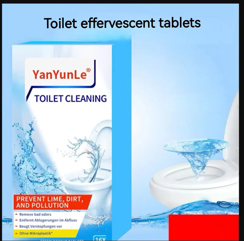 Popular toilet cleaning effervescent tablets Toilet Cleaning Spirit, decontamination removal, urine scale, urine alkali deodorant, toilet deodorant 0