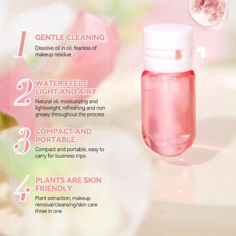 Gentle Makeup Remover Oil, Moisturizing Makeup Cleansing Oil, Facial Cleansing Product for Women & Girls, Cosmetic 4