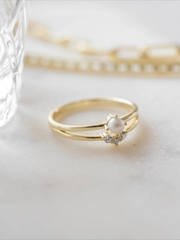 Minimalist Women Ring, Trendy Stacking Ring, Simple Birthstone Ring, Wedding Bridal Jewelry Gifts 2