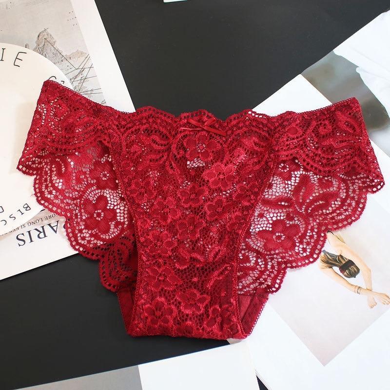 Luckymm Celana Dalam Wanita / Knicker Cancut Wanita Bahan Soft Lace Lembut 9936