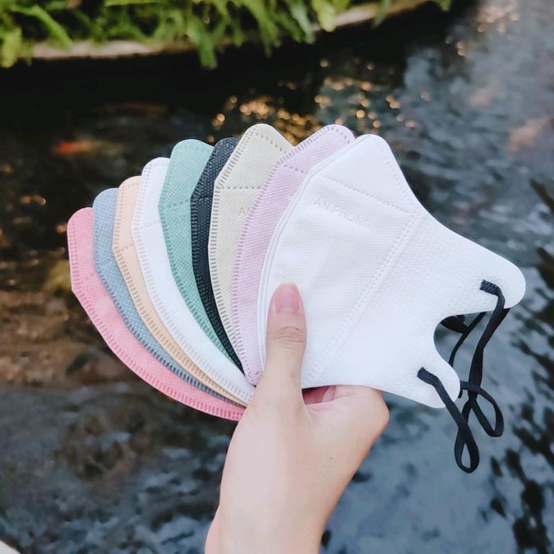 Set 100 cái Khẩu Trang 5D Thái Lan Dây Đen 11 màu ( chọn màu theo ý thích ) Phụ Kiện khẩu trang 5d Accessories Voi Móc Khoá